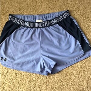 Under Armour Purple and Blue Athletic Shorts